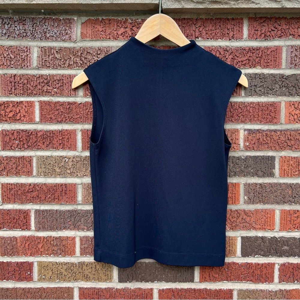 Kasper Navy Blue Tank Top
